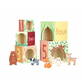 Cuburi de stivuit, orange tree toys