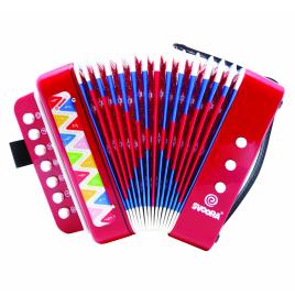 Instrument muzical acordeon rosu, svoora