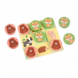 Joc tic tac toe din lemn, orange tree toys