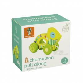 Jucarie de tras cameleon, orange tree toys