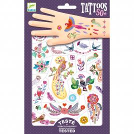 Tatuaje pasari multicolore, djeco