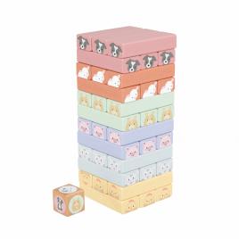 Turnul instabil cu animale de ferma, orange tree toys