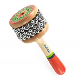 Instrument muzical mini cabasa, djeco