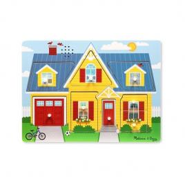 Puzzle cu sunete casa mea melissa and doug