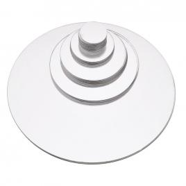 Set 31 oglinzi acrilice autoadezive, model buline, 5 dimensiuni, argintiu