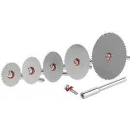 Set 5 discuri freze debitat lemn sau plastic cu adaptor prindere biax, mystyle�