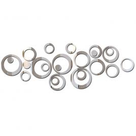 Set oglinzi design modern, vaxiuja, oglinzi decorative acrilice cristal, diamant, 23 bucati/set, 3d, diy,
