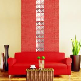 Set oglinzi acrilice decorative greece - motiv traditional grecesc, 80 x 40 cm