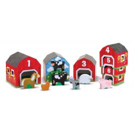 Sortator de forme casuta cu animale melissa and doug