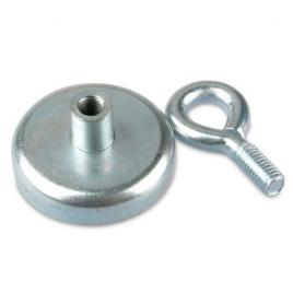 Magnet oala d 48mm carlig inelar neodim puternic forta 65kg fishing apa fantani lacuri