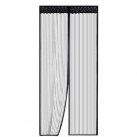Plasa de insecte pentru usa, inchidere magnetica, instalare usoara,90x210 cm, negru