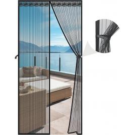 Plasa de tantari magnetica, 90 x 210 cm, negru