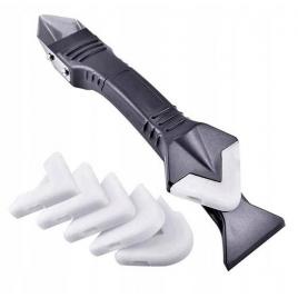 Racleta de etansare silicon, din plastic, 19 x 4.5 cm, negru