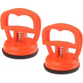 Set 2 ventuze manipulare electronice, abs/cauciuc, 6.5 x 5.8 cm, portocaliu/negru
