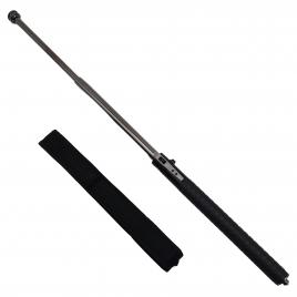 Baston telescopic automatic ideallstore®, defence guardian, 41 cm, siguranta integrata, negru