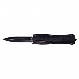 Briceag automat pentru vanatoare ideallstore®, futuristic blade, pvc, 23 cm, negru