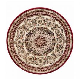 Covor clasic rotund, model lotos 539 120, crem rosu