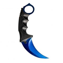 Cutit karambit, albastru, 18.5 cm