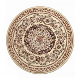 Model lotos 539, covor rotund, crem bej