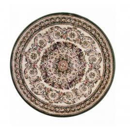 Model lotos 539 130, covor rotund, crem verde