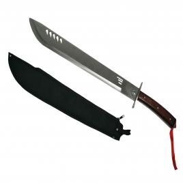 Sabie de vanatoare, wrath blade, maner lemn, 69 cm, teaca cadou