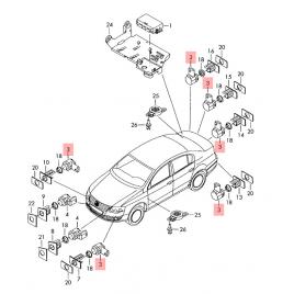 Senzor parcare volkswagen passat b6 b7 cc jetta golf 6 caddy