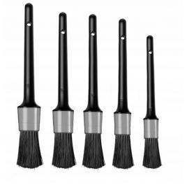 Set 5 pensule curatare, sintetic/plastic, pentru locuri greu accesibile, negru