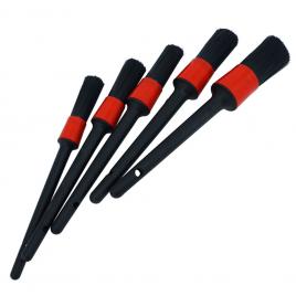 Set 5 pensule detailing auto moto, profesionale, pentru interior si exterior