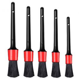 Set 5 pensule pentru curatat interior leexo, exterior auto, elemente de caroserie, bord, jante, detailing