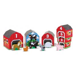 Sortator de forme casuta cu animale melissa and doug