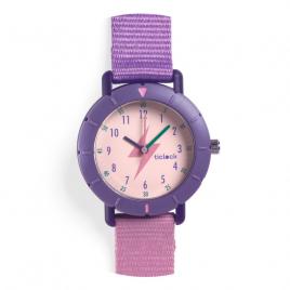 Ceas de mana pentrru copii purple flash djeco