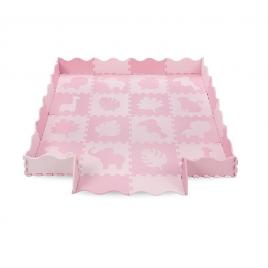 Covoras de joaca puzzle 150x150 cm momi zawi pink
