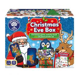 Cutie 3 in 1 ajunul craciunului - joc educativ, puzzle si carte de colorat cu activitati