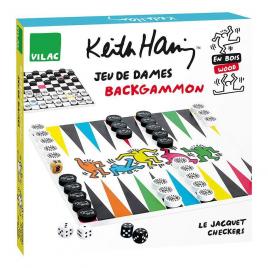 Joc de dame/backgammon - keith haring