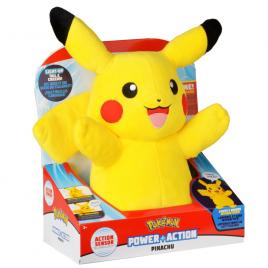 Jucarie de plus cu functii power action pokemon pikachu