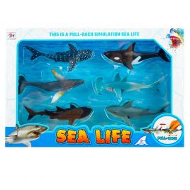Set 6 figurine animale marine cu frictiune