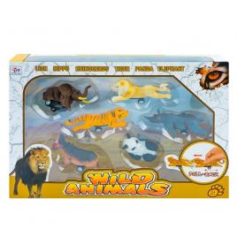 Set 6 figurine animale salbatice cu frictiune