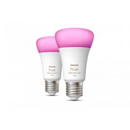 Pachet 2 becuri led rgb inteligente phil