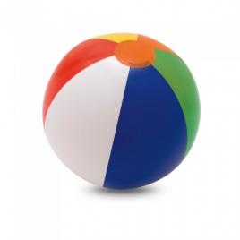 Minge de plaja gonflabila cu dungi colorate din pvc, multicolora, ø210 mm