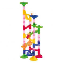 Set 50 piese pista cu bile Marble Mountain, multicolor, Grafix 16-6134