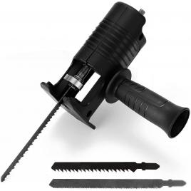 Adaptor fierastrau lance sau pendular, pentru bormasina electrica, multifunctional, portabil, cu 3 lame pentru