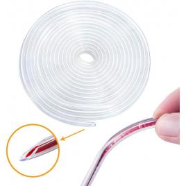 Banda de protectie usi, cauciuc/plastic, 5 m, transparent
