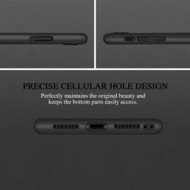 Husa smartphone apple iphone 8 model slim, 360 total protection telefon ultra-slim design 3in1 lux black matte