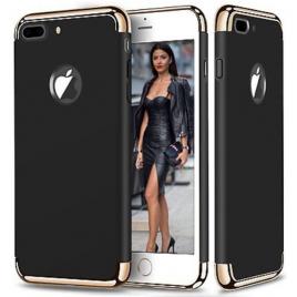 Husa telefon iphone 7 plus ofera protectie 3in1 ultrasubtire - luxury black matte