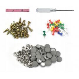 Kit reparare tapiterie auto, argintiu