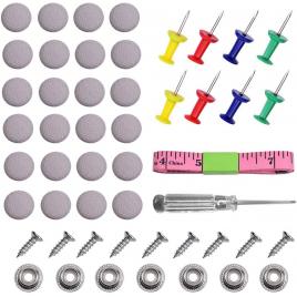 Kit reparatie plafon auto, 34 piese, multicolor