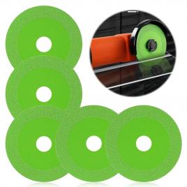Set 5 discuri pentru taiere, compatibil cu polizor unghiular model 100, verde
