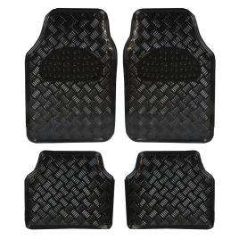 Covorase auto universale, model diamond, culoare crom negru