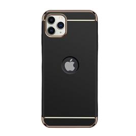 Husa compatibila cu apple iphone 12 pro max, elegance luxury 3in1 black, mystyle�