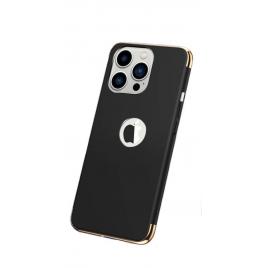 Husa compatibila cu apple iphone 13 pro, elegance luxury 3in1 black, mystyle�